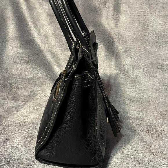 Dooney bourke handbag black pebble leather purse - Picture 5 of 8